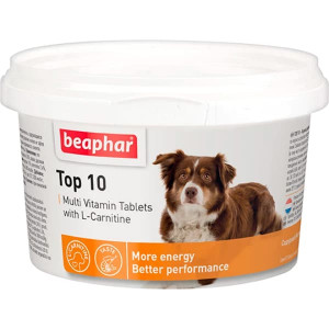 BEAPHAR TOP 10 for Dogs papildbarība suņiem Multivitamīni N180